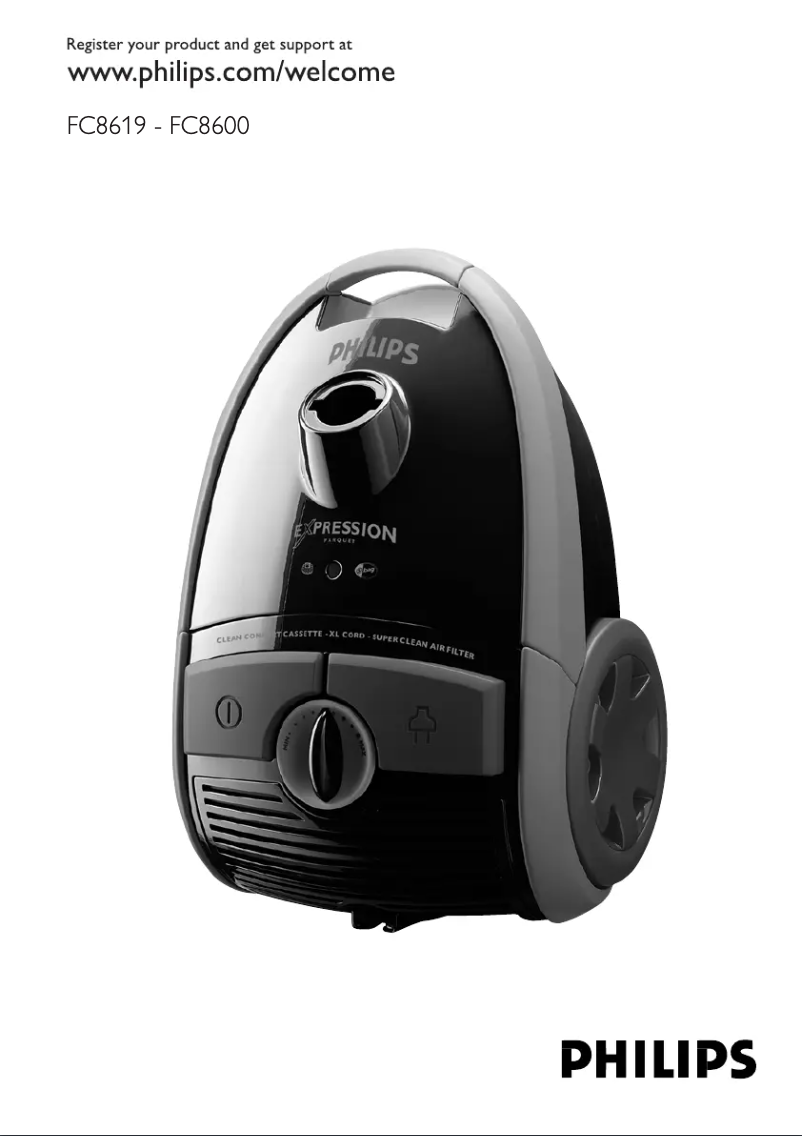 Page 1 de la notice Manuel utilisateur Philips Expression FC8619