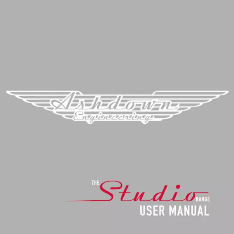 Page n°1 - Manuel utilisateur Ashdown Engineering Studio 210