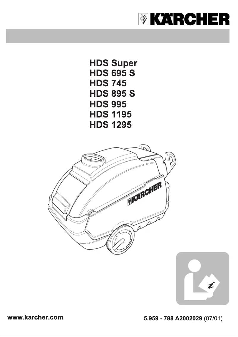 Page n°1 - Manuel utilisateur Kärcher HDS 695 S