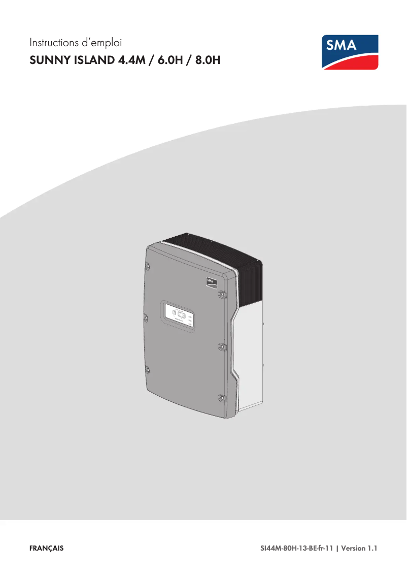 Image de la première page du manuel de l'appareil Sunny Island 8.0H-13