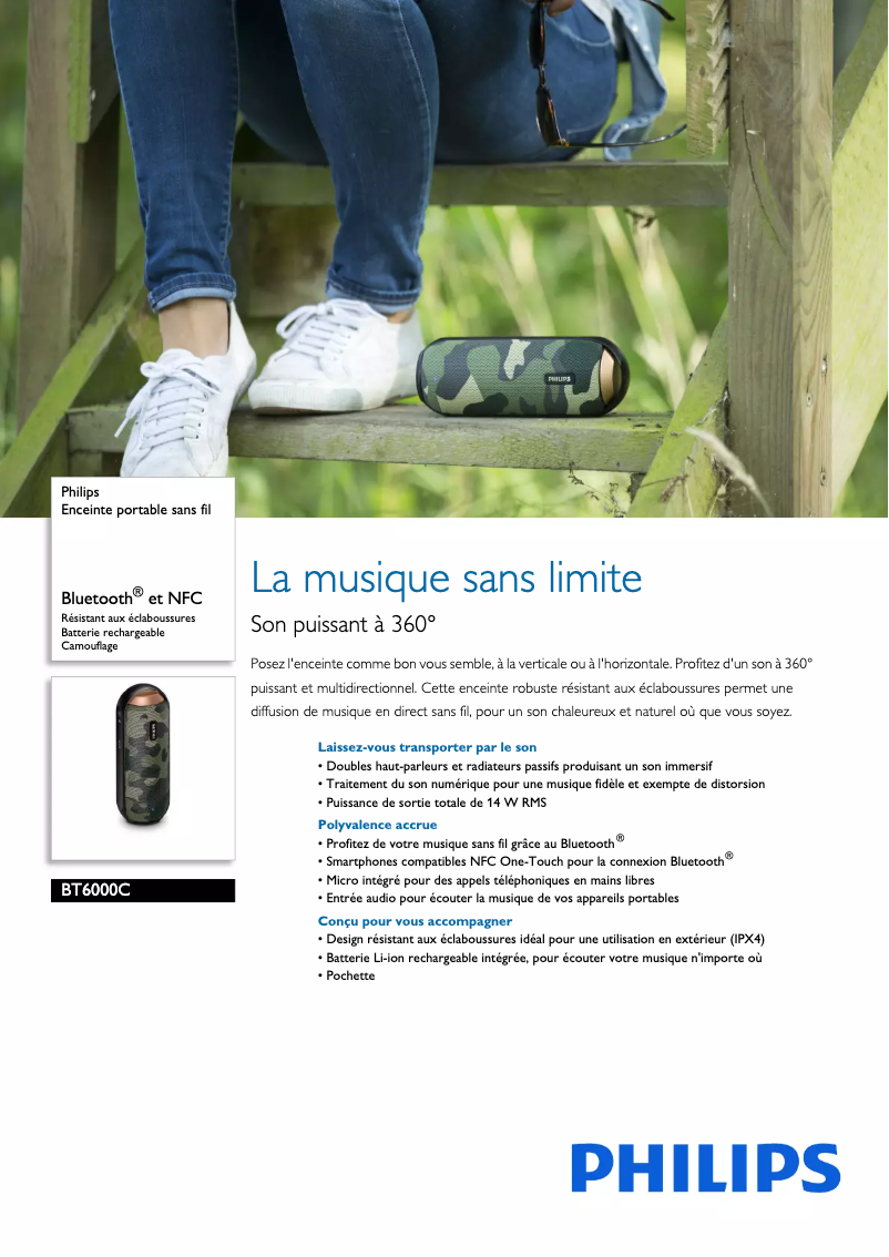 Image de la première page du manuel de l'appareil BT6000C