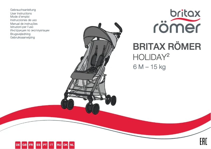 Page n°1 - Manuel utilisateur Britax-Römer Holiday 2