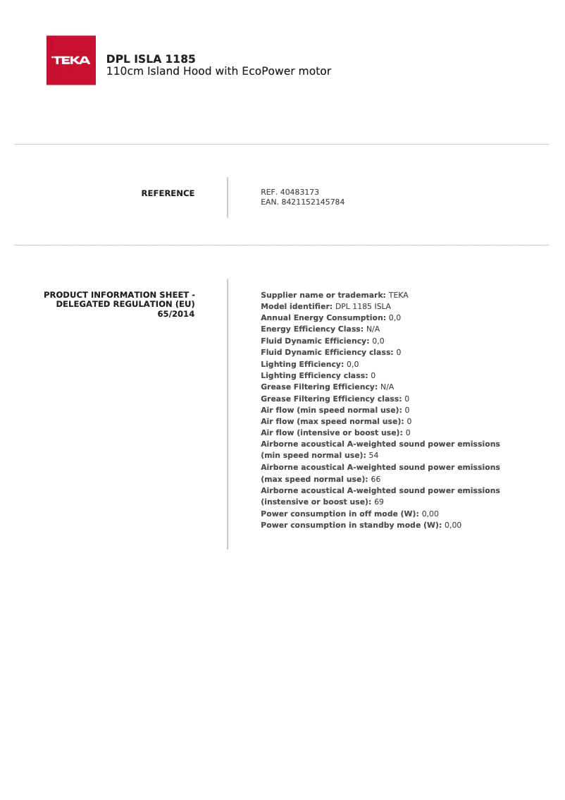 Image de la première page du manuel de l'appareil DPL 1185