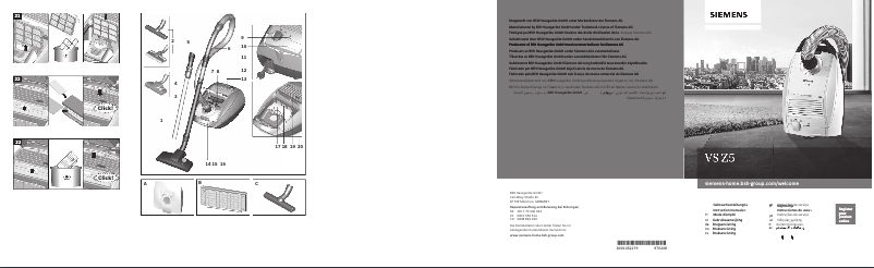 Page 1 de la notice Manuel utilisateur Siemens VSZ5337