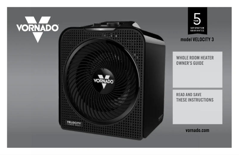 Página 1 del manual Manual de usuario Vornado Velocity 3