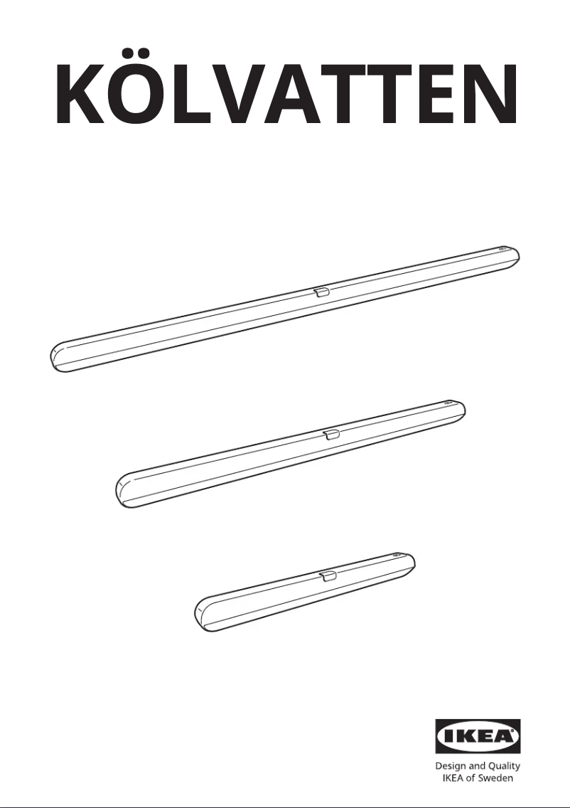 Page 1 de la notice Manuel utilisateur Ikea KÖLVATTEN 705.719.73