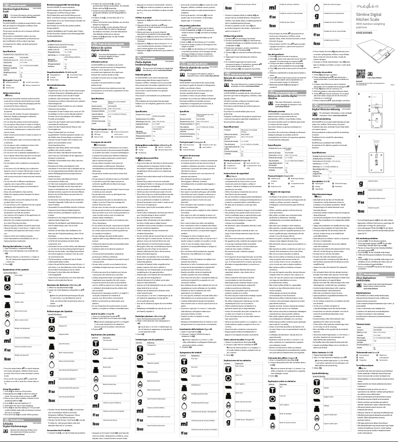 First page image of the manual for KASC600WD