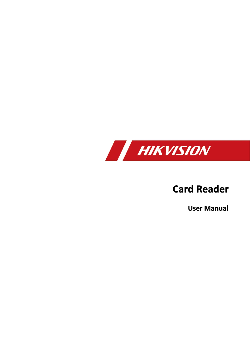 Page 1 de la notice Manuel utilisateur Hikvision DS-K1102AEK