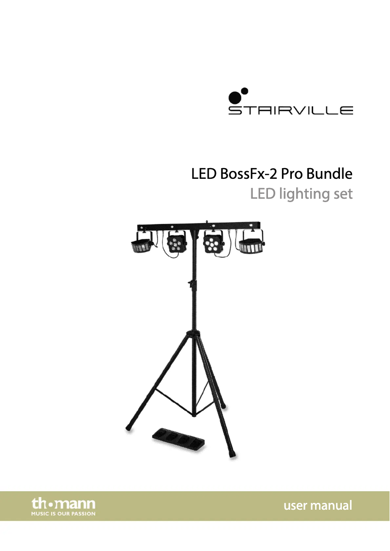 Page n°1 - Manuel utilisateur Stairville LED BossFx-2 Pro Bundle