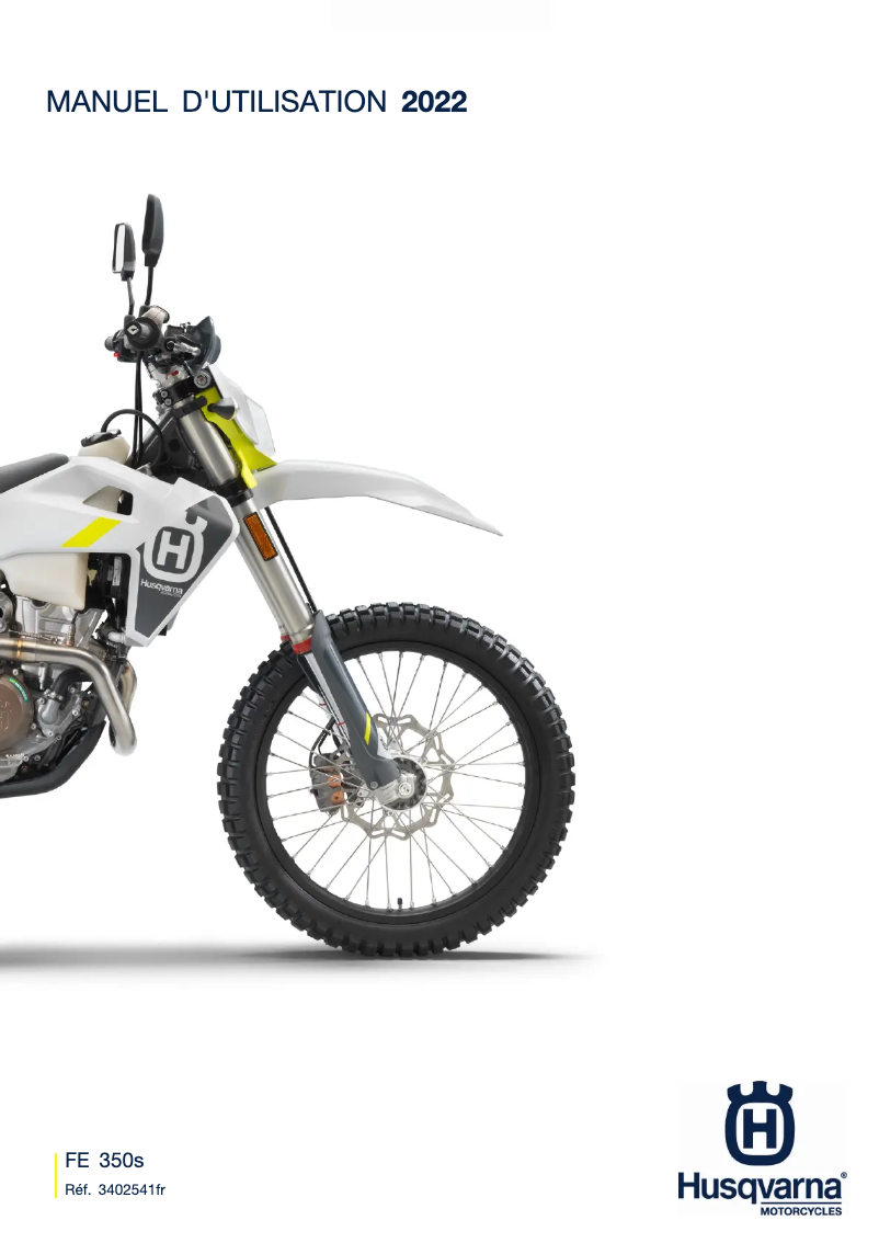 Página 1 del manual Manual de usuario Husqvarna FE 350s (2022)