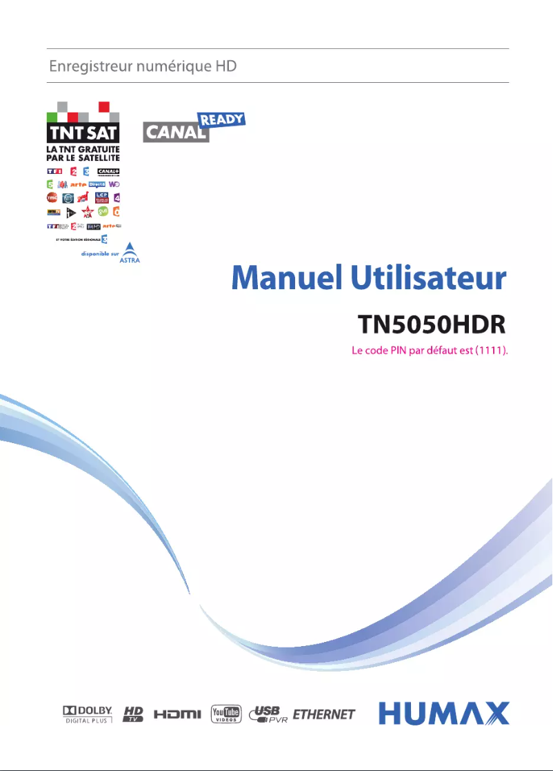 Page 1 de la notice Manuel utilisateur Humax TN-5050HDR
