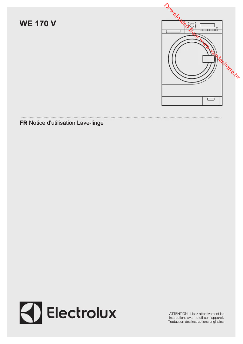 Página 1 del manual Manual de usuario Electrolux myPRO WE170V
