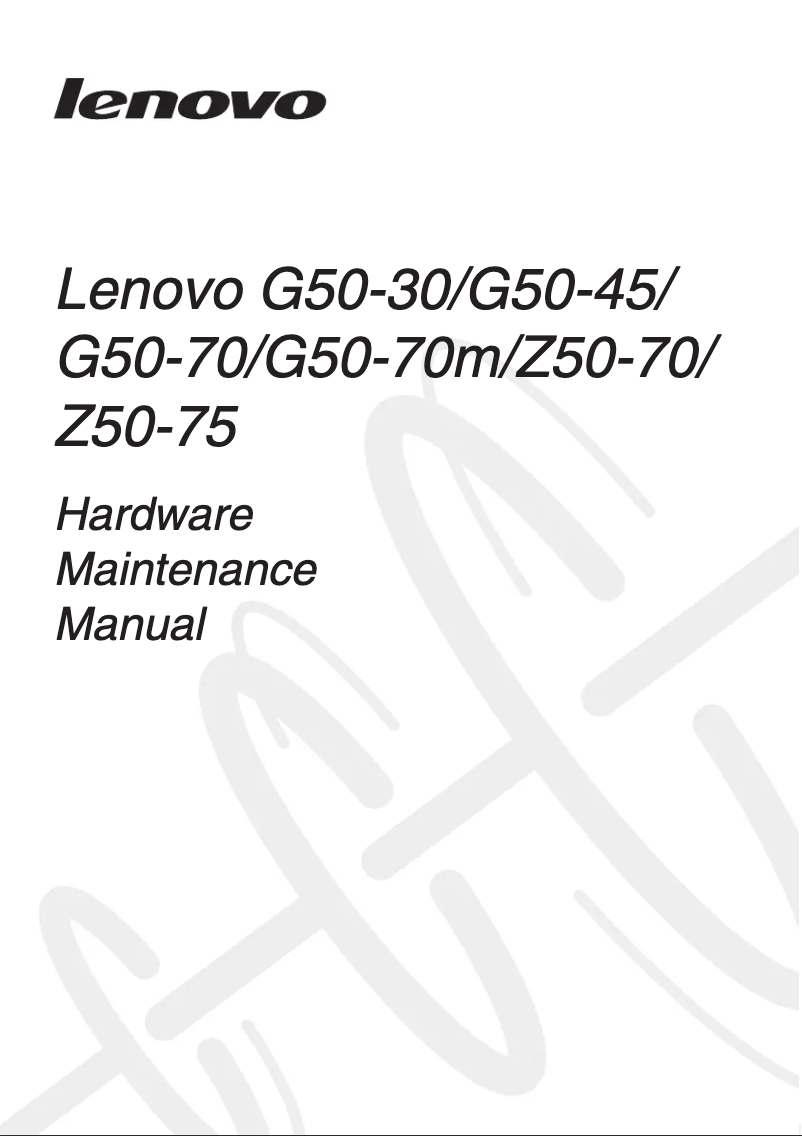 Page 1 de la notice Manuel utilisateur Lenovo IdeaPad G50-70
