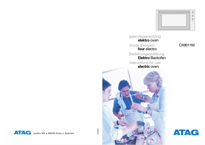 Page 1 de la notice Manuel utilisateur Atag OX9011M