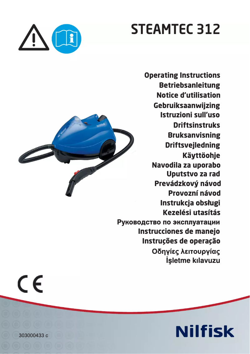 Page n°1 - Manuel utilisateur Nilfisk Steamtec 312