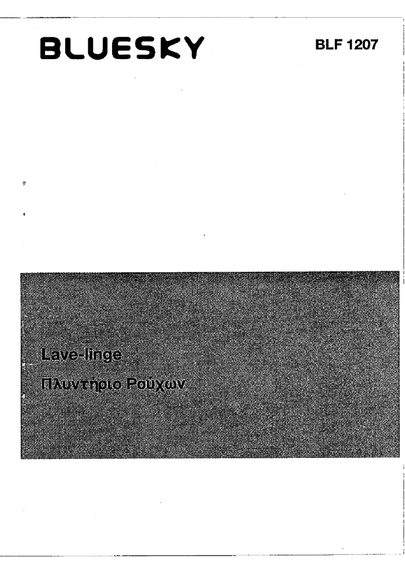 Página 1 del manual Manual de usuario Bluesky BLF 1207