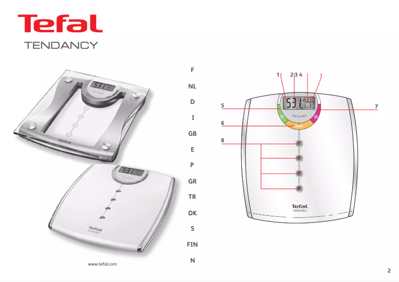 Page 1 de la notice Manuel utilisateur Tefal Tendancy PP5049A9