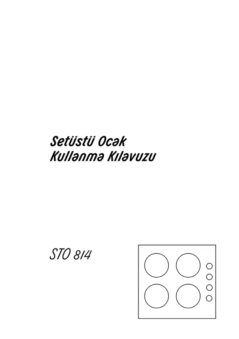 Page 1 of the manual User Manual Arçelik STO 814