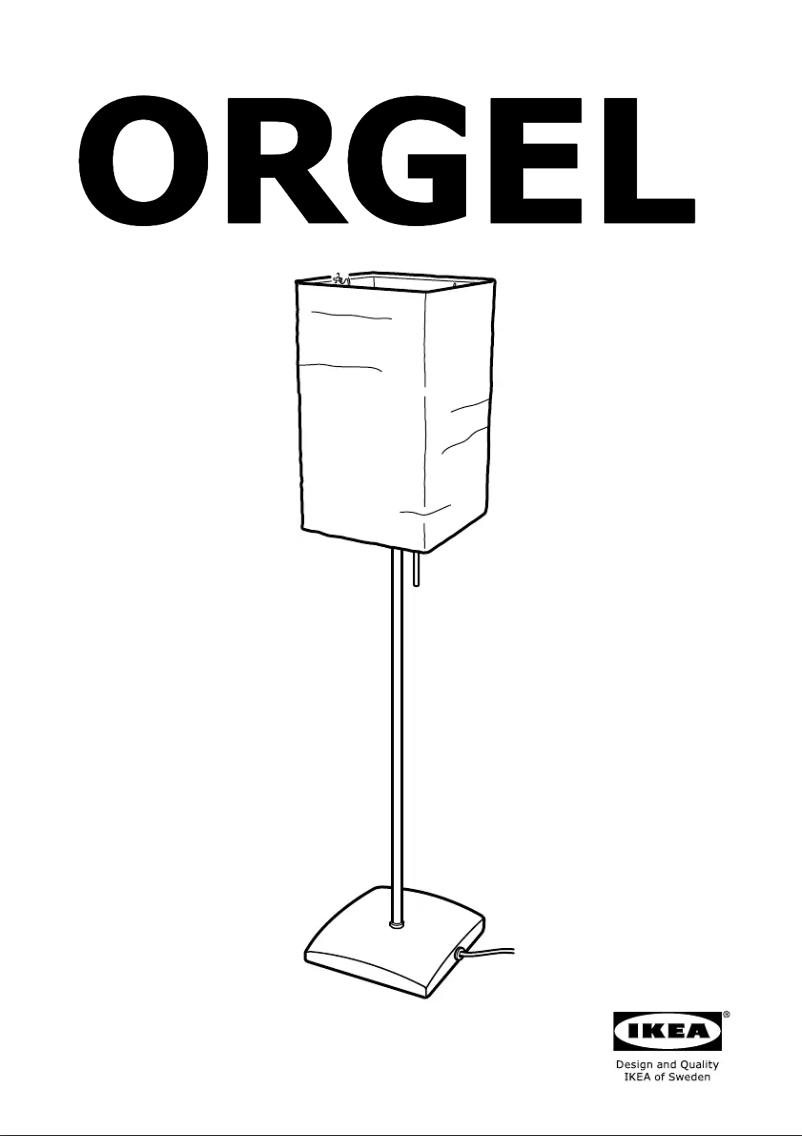 Page 1 de la notice Manuel utilisateur Ikea ORGEL