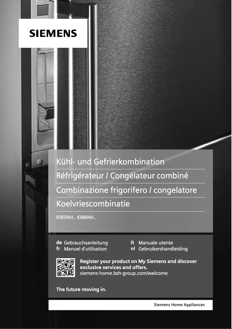 Page n°1 - Manuel utilisateur Siemens KI86NHFE0