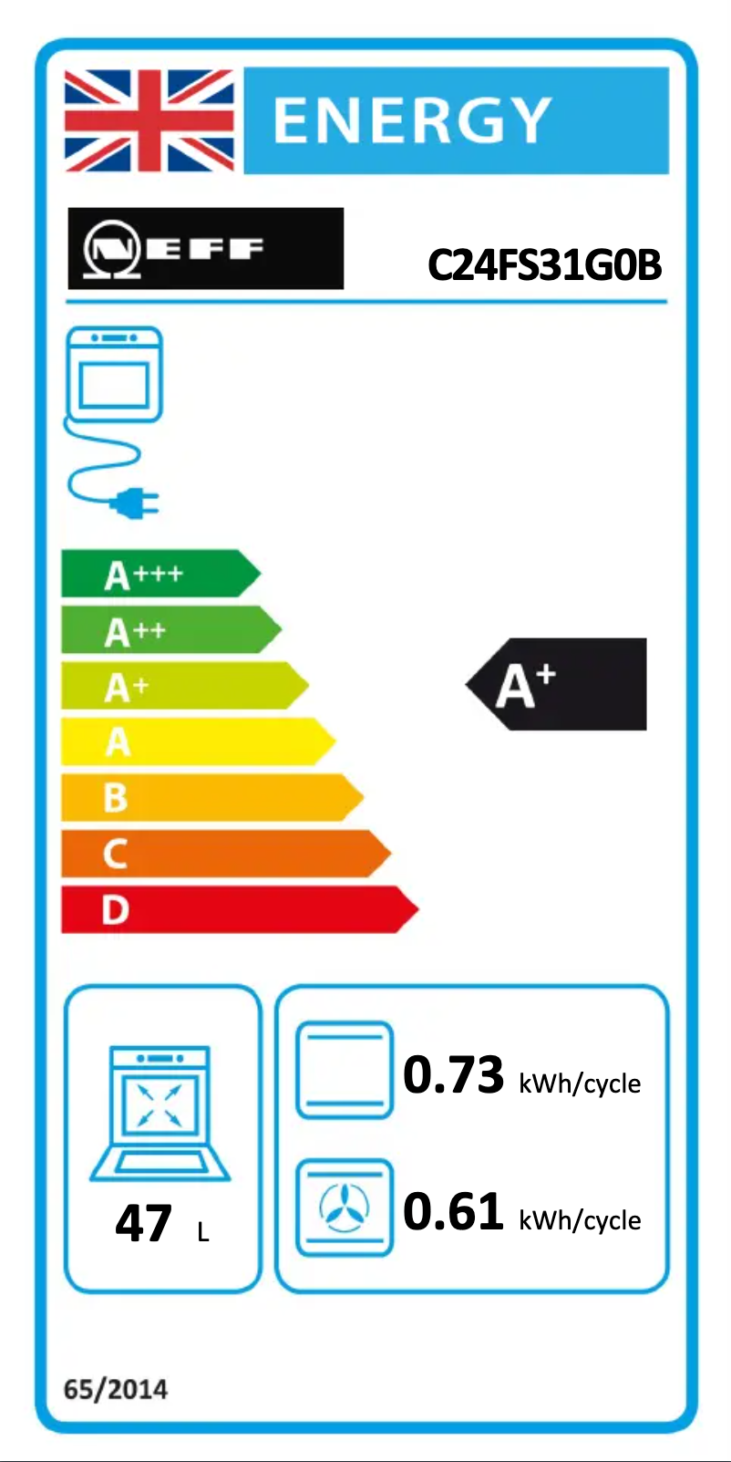 Page n°1 - Label énergétique Neff C24FS31G0B