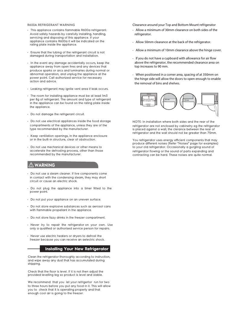 Page 1 de la notice Guide d'installation Electrolux ETB2302H-A