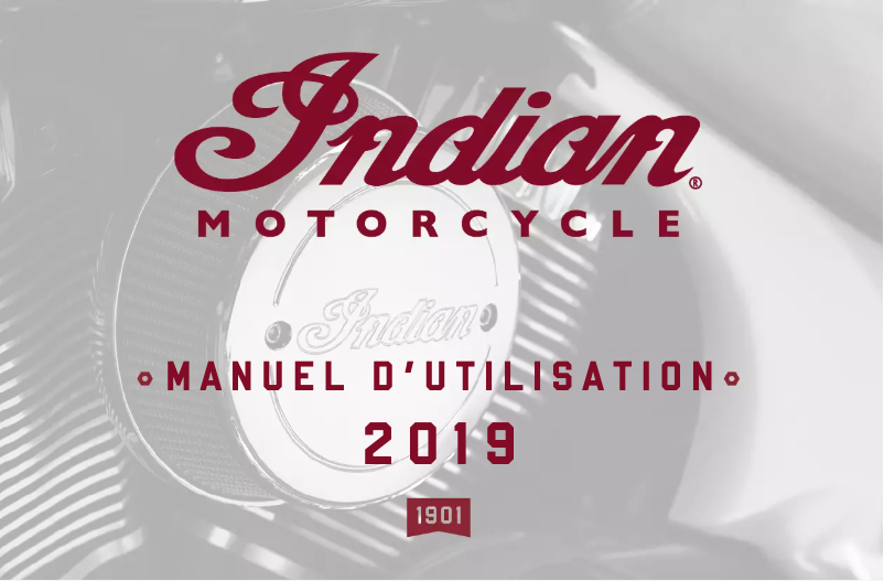 Page 1 de la notice Manuel utilisateur Indian Chief Vintage (2019)