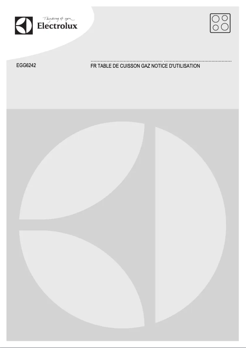 Page n°1 - Manuel utilisateur Electrolux EGG6242NOX