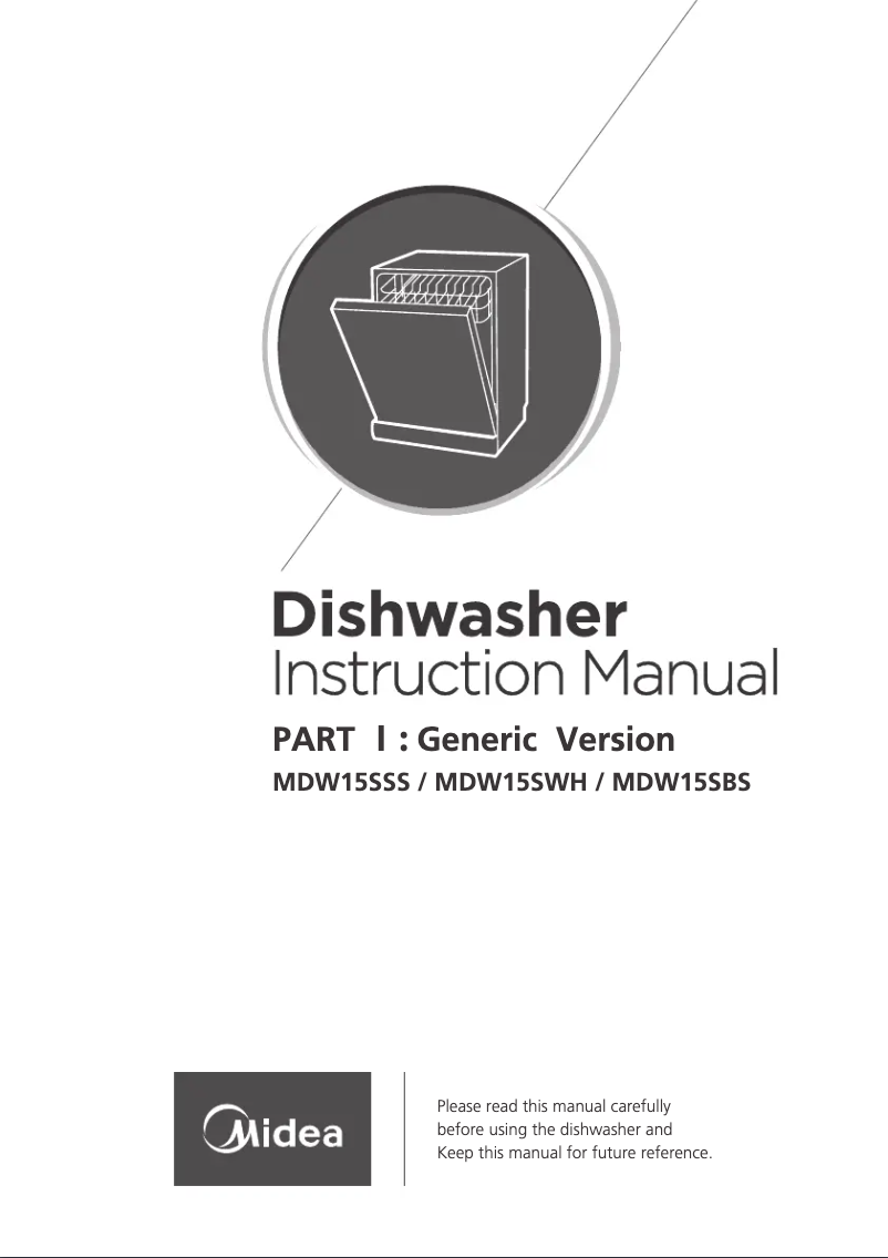 Page 1 de la notice Manuel utilisateur Midea MDW15SWH