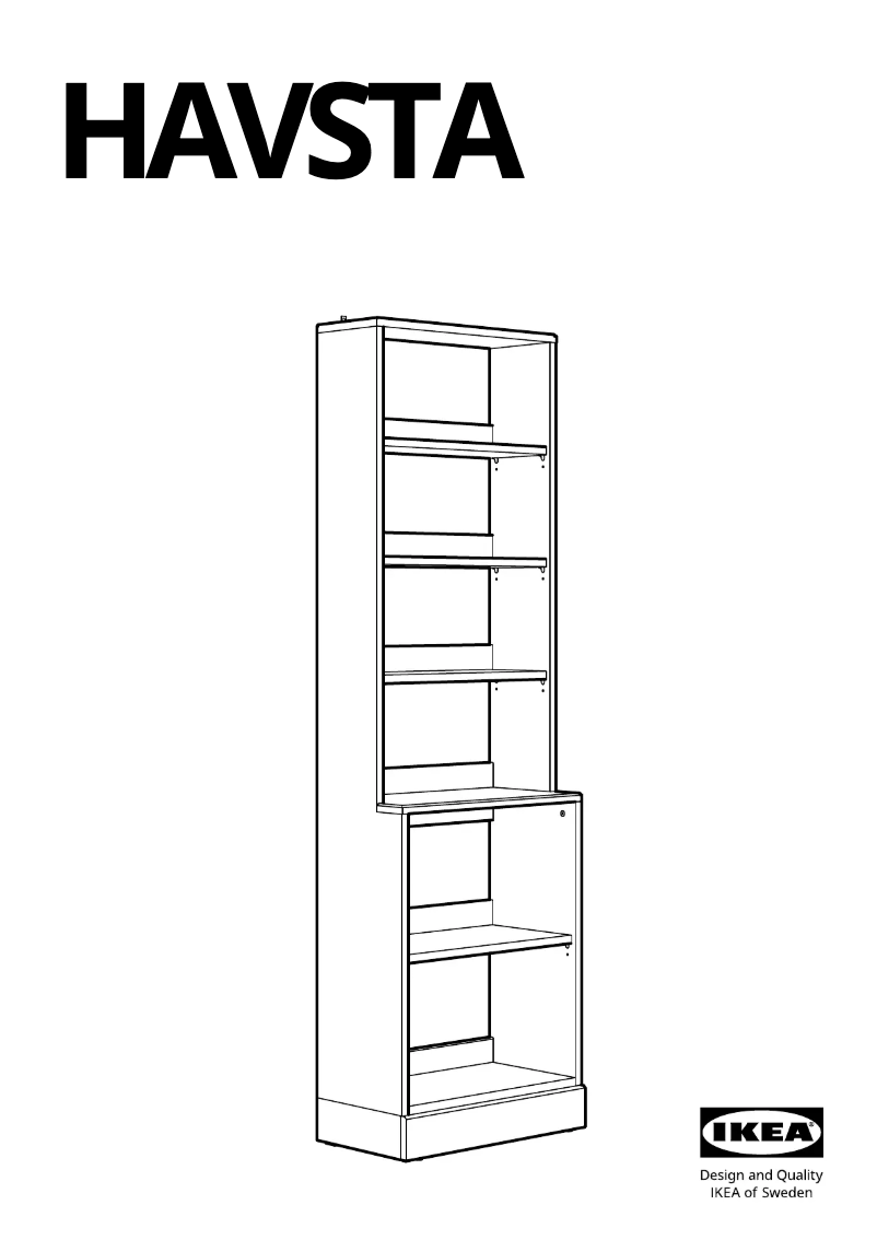Page 1 de la notice Manuel utilisateur Ikea HAVSTA 503.910.39
