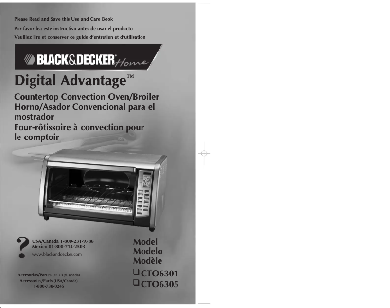 Page 1 de la notice Manuel utilisateur Black & Decker CTO6301