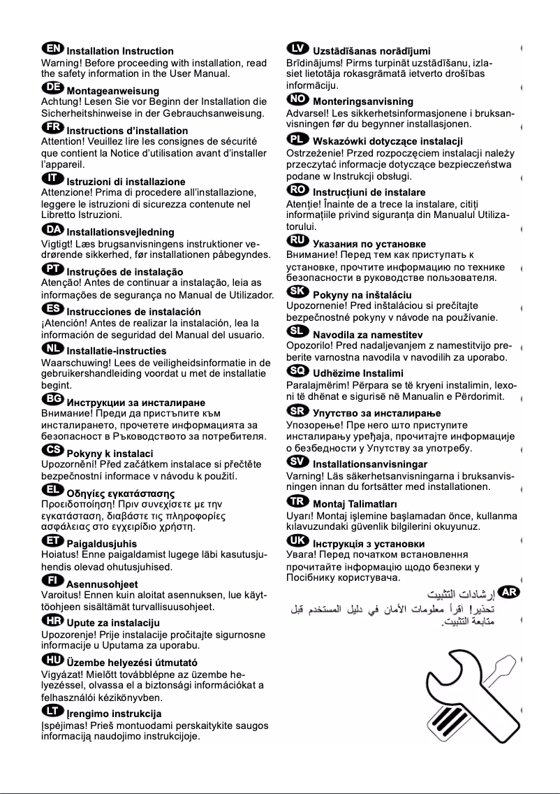 Page 1 de la notice Manuel utilisateur Smeg REFLK354