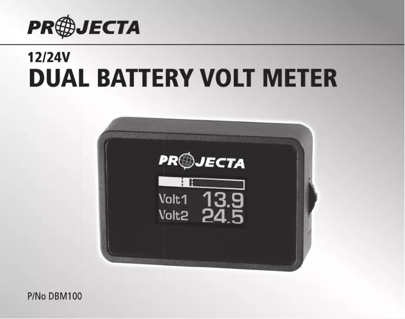 Page 1 de la notice Manuel utilisateur Projecta DBM100