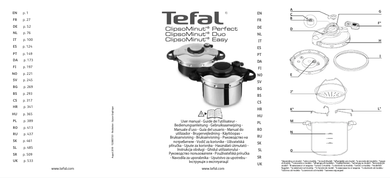 Page n°1 - Manuel utilisateur Tefal Clipsominut' Easy P46207