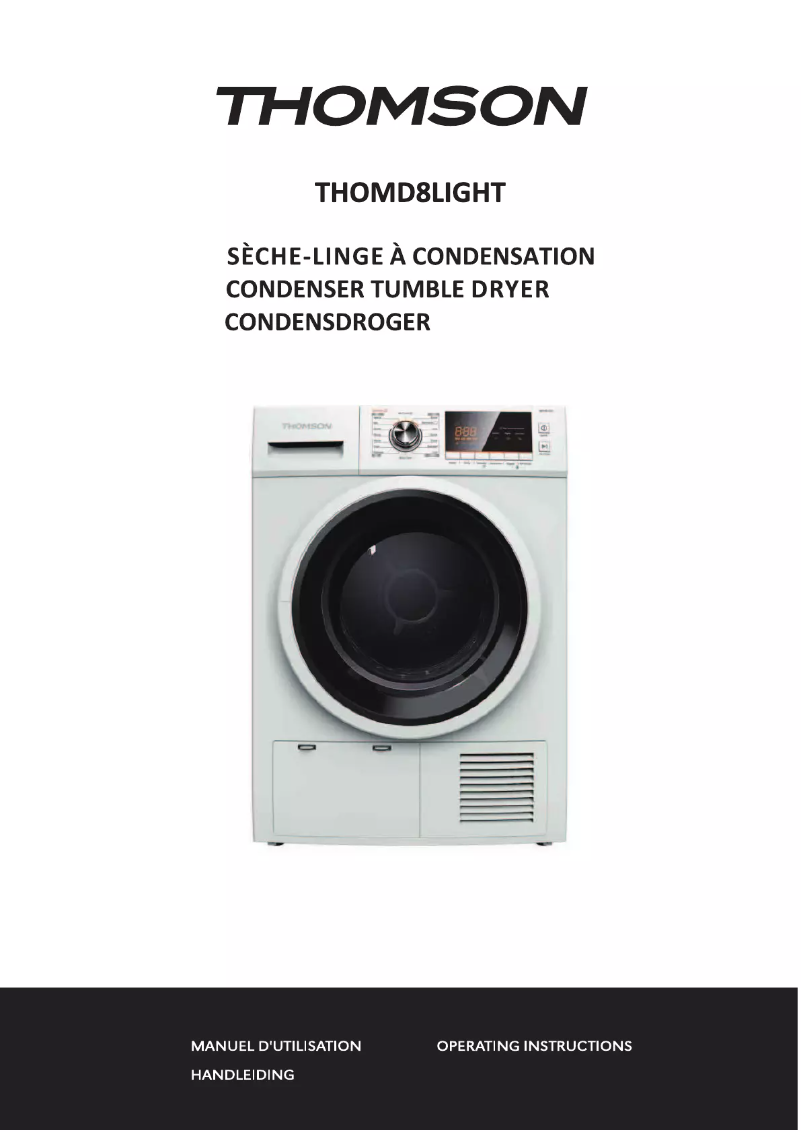 Image de la première page du manuel de l'appareil THTD8LIGHT