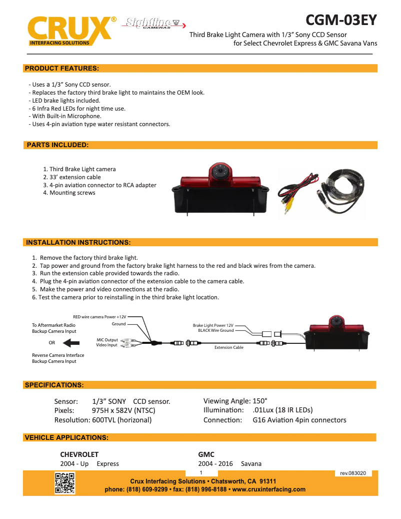 Image de la première page du manuel de l'appareil CGM-03EY