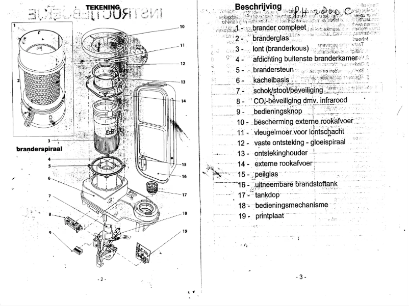 Page 1 de la notice Manuel utilisateur Eurom PH2800C