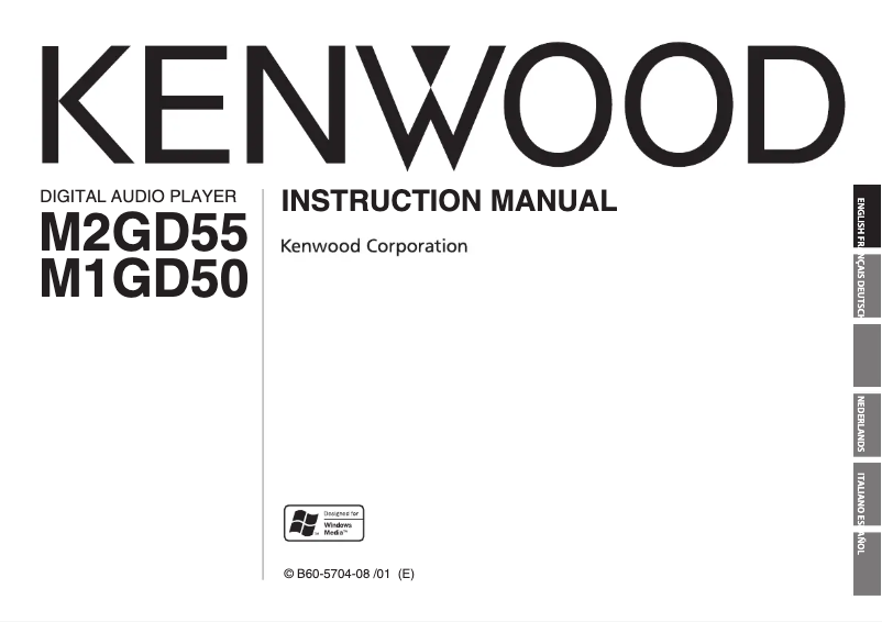 Página 1 del manual Manual de usuario Kenwood M2GD55