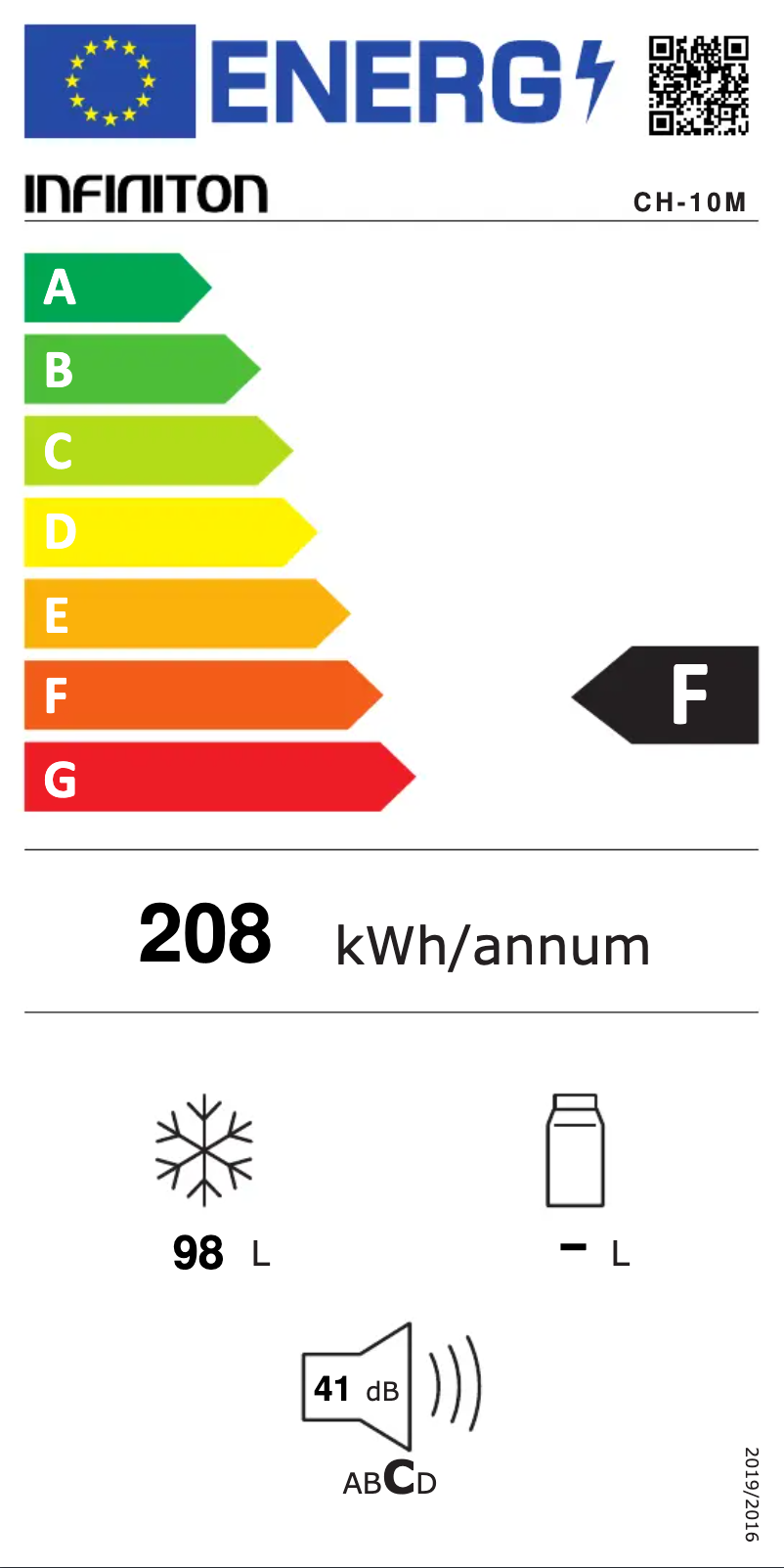 Page n°1 - Label énergétique Infiniton CH-10M