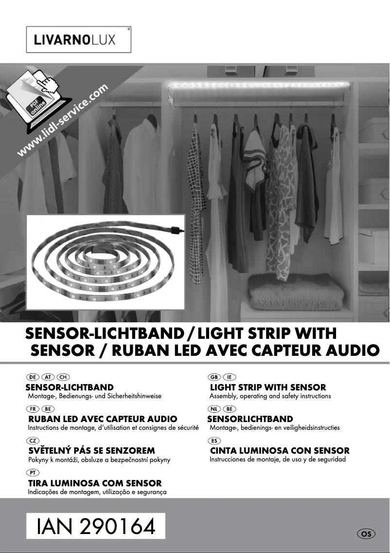 Page n°1 - Manuel utilisateur Livarno Lux IAN 290164