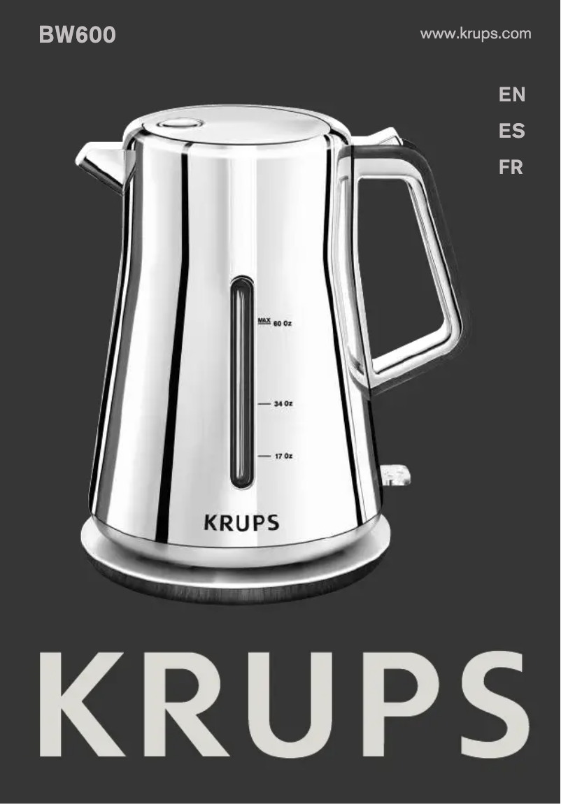 Page n°1 - Manuel utilisateur Krups BW600