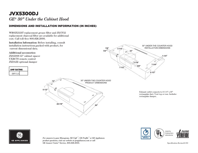 Image de la première page du manuel de l'appareil JVX5300DJBB
