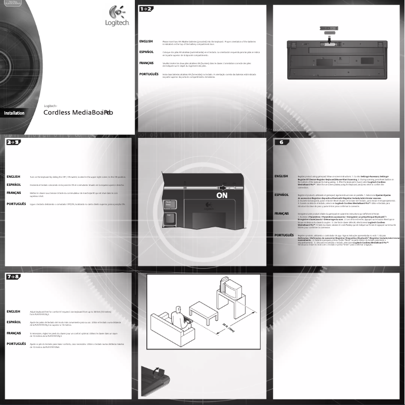 Image de la première page du manuel de l'appareil Cordless Mediaboard Pro