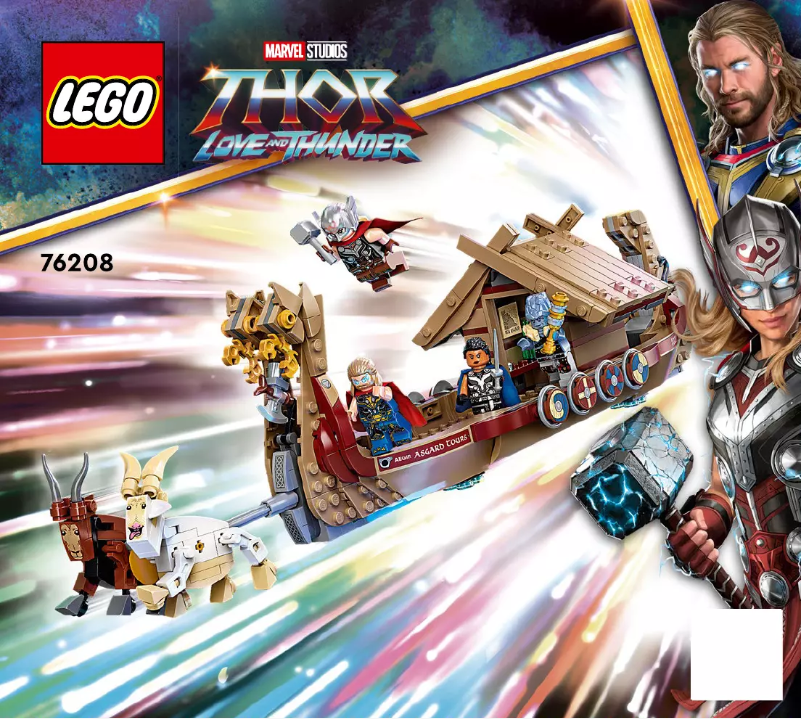 Page 1 de la notice Manuel utilisateur Lego Marvel Studios 76208