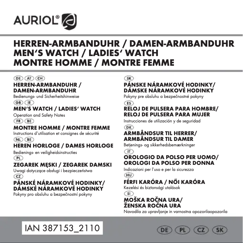 Página 1 del manual Manual de usuario Auriol Z31045A