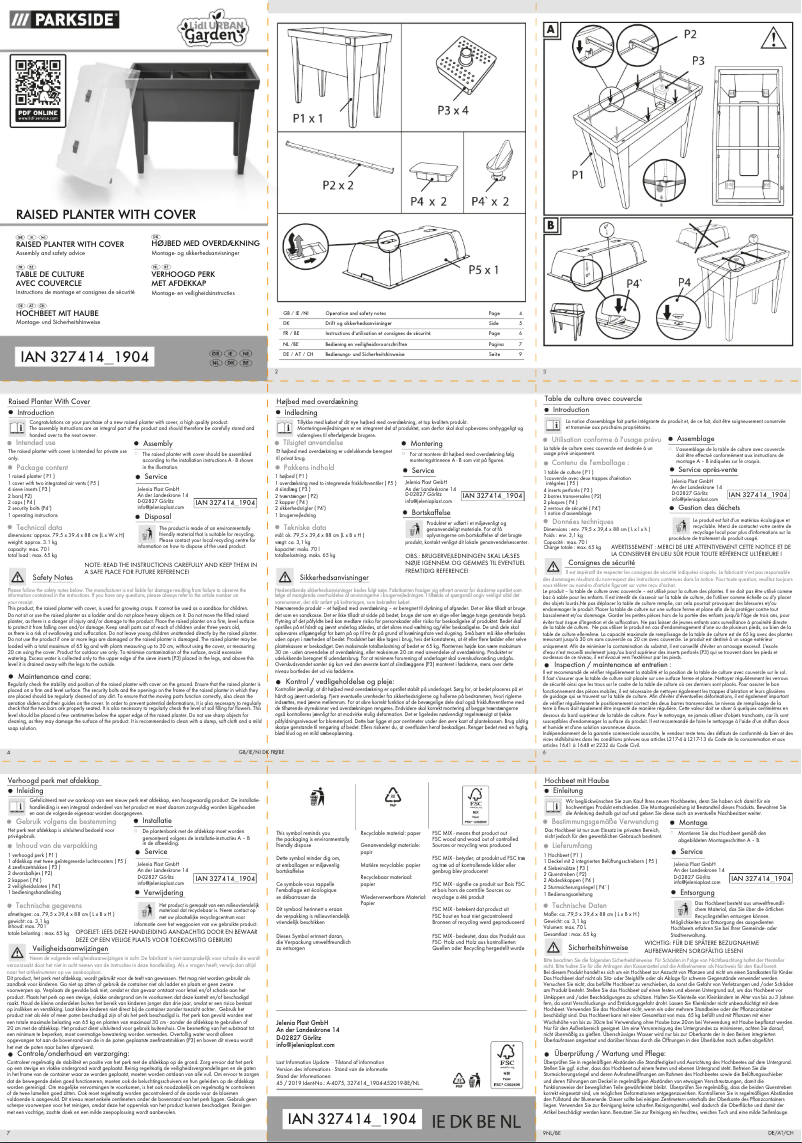 Image de la première page du manuel de l'appareil IAN 327414