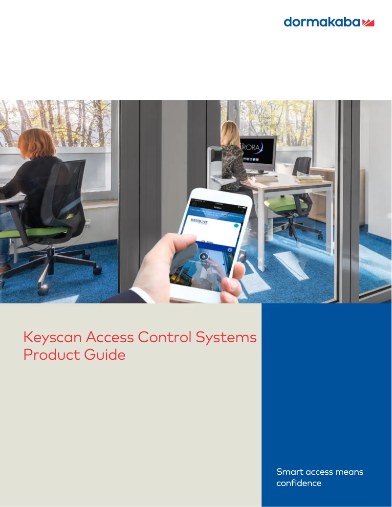 Page 1 de la notice Brochure Dormakaba Keyscan CA250