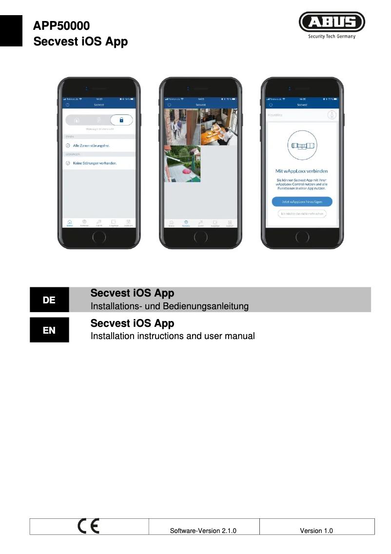 Page n°1 - Manuel utilisateur Abus APP50200