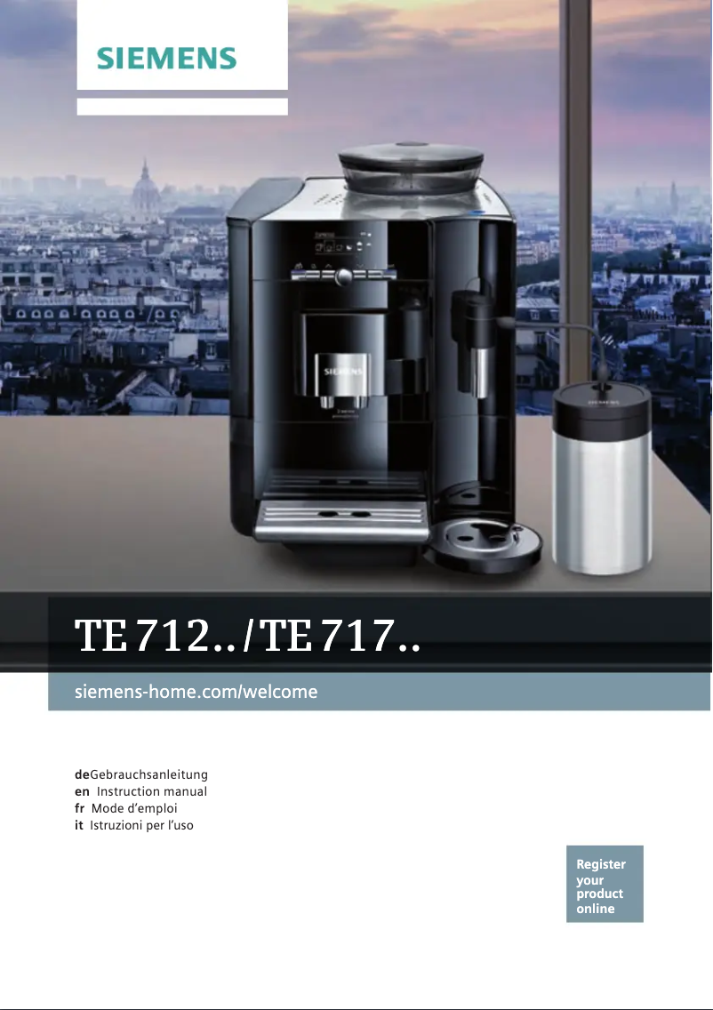Image de la première page du manuel de l'appareil TE717509