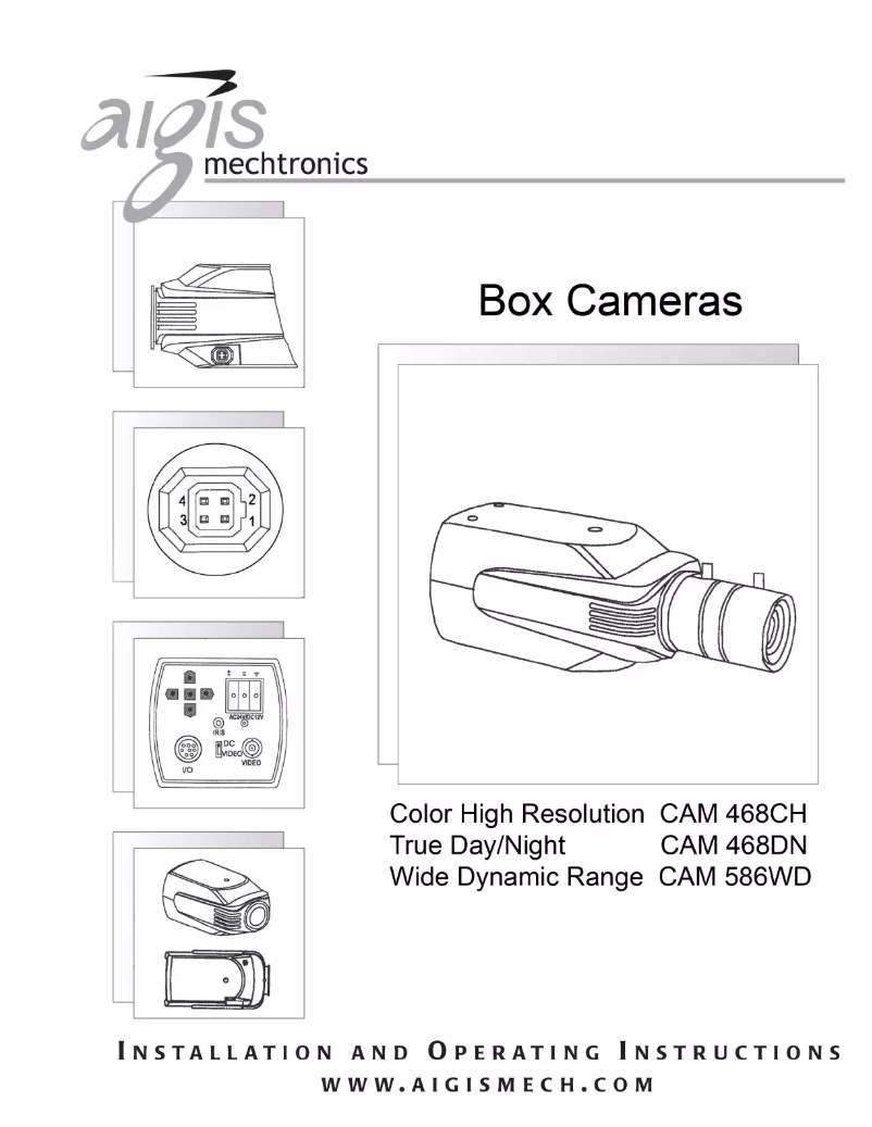 Page 1 de la notice Manuel utilisateur Aigis CAM586WD-212